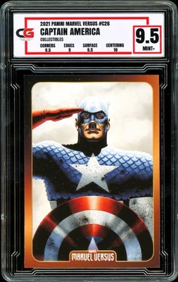 2021 Panini Marvel Versus #C26 ~ RARE C CARD ~ Captain America ~ CG 9.5 - Image 1 of 2