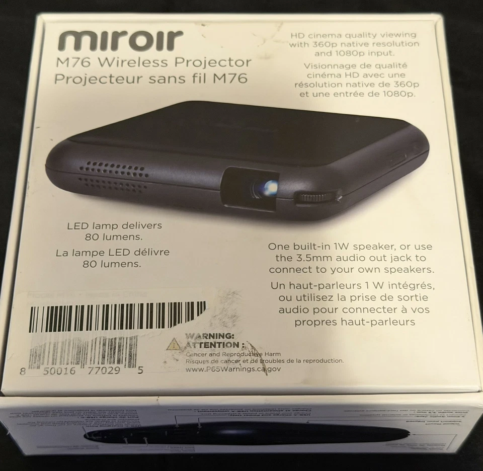 Miroir M76 Wireless Projector - Black - Image 1 of 1
