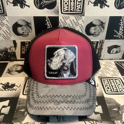 Authentic Goorin Bros GR8 Even L8 Great Dane "GREAT" Red Reflective Hat (NWT) - Image 1 of 4