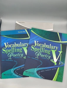 Abeka Vocabulary Spelling Poetry Fifth Edition (VERY GOOD CONDITION) - Bild 1 von 5