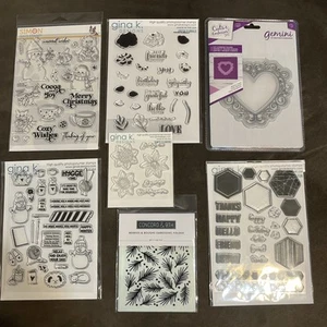 Lot/ 7 NEUE Stempelsets: Simon Says, Gina K Designs, Concord & 9th - & MORE - Bild 1 von 7