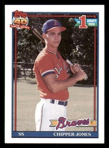 1991 Topps #333 Chipper Jones RC - Picture 1 of 2