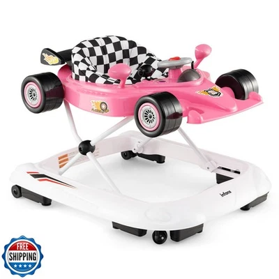 INFANS Andador de Bebé Plegable, 3 en 1 Centro de Actividades para Niños Pequeños Inclinado-Sentado Wa Foto 1 de 4