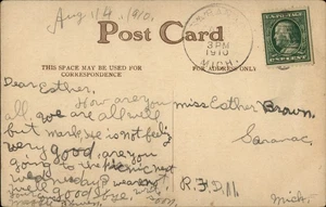Saranac,MI The Old Road c1910 Ionia County Michigan Postcard - Picture 1 of 2