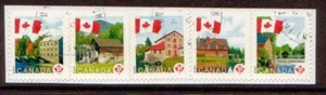 Canadá 2010 Banderas Y Mills Franja 5 Diferentes S / Un F. Uso - Picture 1 of 1
