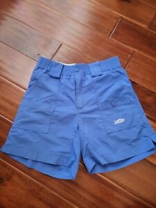 AFTCO Shorts Boys Size 26 Blue Hiking Beach Fishing Outdoor Beach Youth