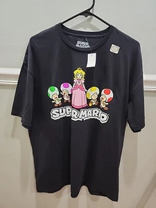 NINTENDO SUPER MARIO PRINCESS PEACH AND TOADS T-SHIRT SIZE XL OFFICIAL LICENSED - Picture 1 of 6