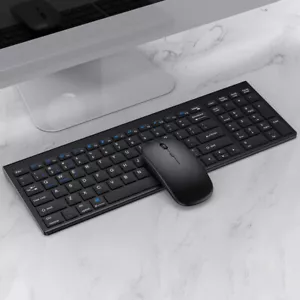 Traje de ratón teclado Bluetooth silencioso recargable para PC ipad Mac Windows - Imagen 1 de 8
