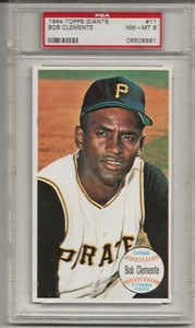 1964 TOPPS GIANTS #11 ROBERTO CLEMENTE, PSA 8 NM-MT, HOF, PITTSBURGH PIRATES  - Picture 1 of 1