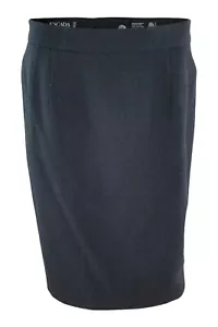 ESCADA Vintage 1980s Grey Wool Knee Length Pencil Skirt (40) - Picture 1 of 3