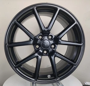 TESLA MODEL 3 18X8.5 1044261-00-A / 104426100A -POWDER COATED SATIN BLACK FINISH - Picture 1 of 11