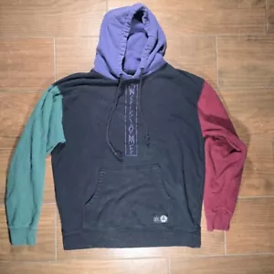 Welcome Skateboard Hoodie Medium Sweatshirt Sz Medium Tri-Color Kangaroo Pocket - Picture 1 of 5