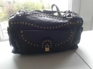 LUELLA Joni black leather studded large hand bag. Used but very good condition - Picture 1 of 12