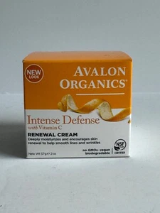 Avalon Organics INTENSE DEFENSE w/Vitamin C RENEWAL CREAM 2 oz NIB Old Stock - Picture 1 of 2