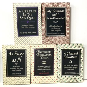 Michael O'Mara 5 Book Bundle Language Education Science History Mathematics - Picture 1 of 4