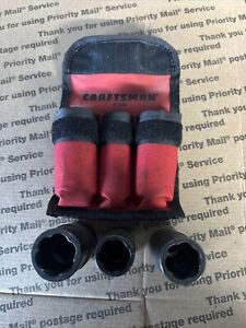 Craftsman 3pc Lug Out Set Item# 47392 Impact Grade & Made In USA Red Case