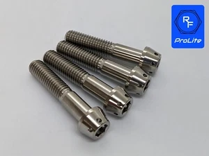 Ducati 999R Titanium Front Axle Pinch Bolts 02-07 Ti Taper Socket / Hex Flange - Picture 1 of 12