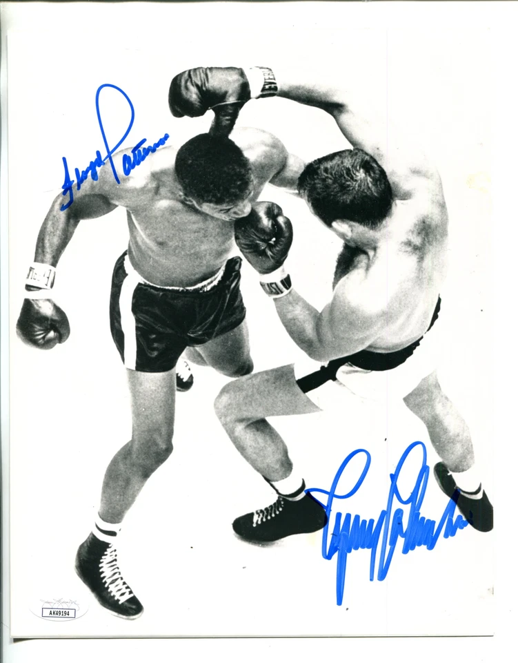 Floyd Patterson and Ingemar Johansson Autographed 8x10 Photo (JSA) - Image 1 of 1