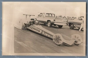 TV Tommy Ivo Burning Rubber Drag Racing 1974 Original Pressefoto Typ1 - Bild 1 von 2
