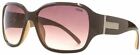 Suuna Womens Square Glam Sunglasses - Brown/Beige