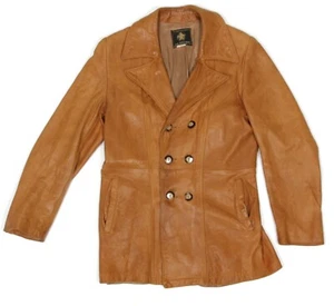 Golden Bear Men's Vintage Leather Dockworker Taylor Jacket size M /301 - Picture 1 of 9