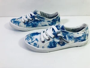Women Blowfish canvas Blue White Shoes Sneakers AU US 7 - Bild 1 von 6