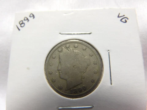 1899 5C Liberty Nickel (V Nickle) Cover