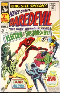 DAREDEVIL ANNUAL #1 Sehr guter Erhaltungszustand 1967 1. Abgesandte des Bösen Silver Age MCU Marvel Comics - Bild 1 von 6