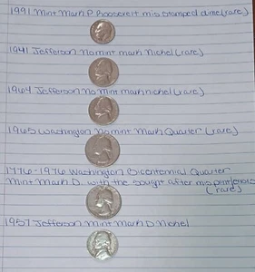 Seltene Münzen keine Münzzeichen Briefmarken Mängel Lot!!! - Bild 1 von 14