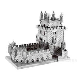NEW 3D Metal Puzzle Portugal Belem Tower Architecture Laser Cut Model Jigsaw Toy - Picture 1 of 4