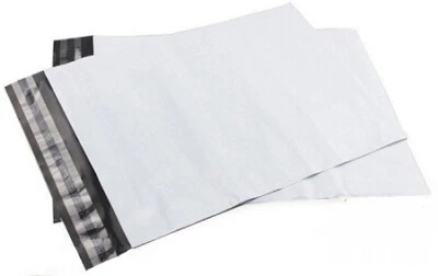 500 5x7 White Poly Mailer Plastic Shipping Bag Envelopes Polybags Polymailer - Image 1 of 3