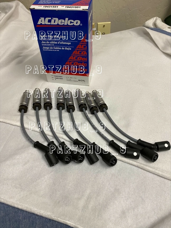 Juego de 8 cables de bujía 758EE AC Delco nuevos para Chevy Chevrolet Silverado 1500 Foto 1 de 4