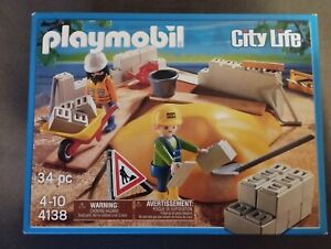 Playmobil 4138 Set Baustelle City Life OVP Neu unbespielt