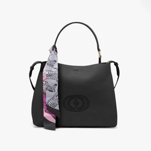 LA CARRIE BAG BORSA SHOPPING DRILLED NERA 141P-DB-210-TBL_BLACK 209 € 2024 PELLE - Foto 1 di 4