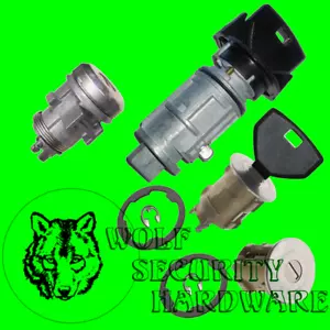 Jeep Cherokee 1997 Ignition Door Rear Key Switch Lock Cylinder Set 2 Keys - Foto 1 di 2
