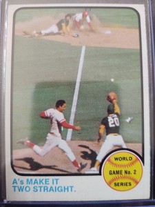 1973 Topps Baseball World Series Game No. 2 A's Make It Two Straight #204