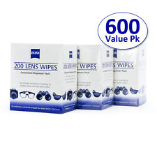 Zeiss Pre-Moistened Lens Cleaning Wipes Eye Glasses Camera Phone Cloths 600CT