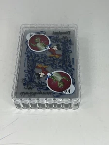 Disney Deck of Playing Cards Transparent See-Through in Clear Plastic Case - Picture 1 of 4