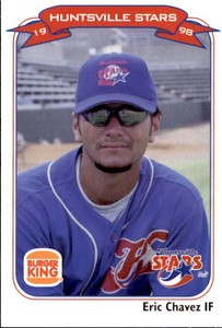 1998 Huntsville Stars Team Issue #12 Eric Chavez Los Angeles California CA Card
