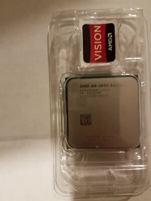 AMD A6-3600 Series A6-3650 4 Core  2.6GHz Socket FM1 CPU AD3650WNZ43GX - Image 1 of 3
