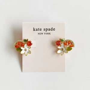 Kate Spade New York Sweet Citrus Orange Cluster Studs earrings - Picture 1 of 9