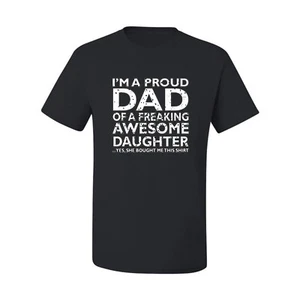 T-shirt uomo Orgoglioso papà di una figlia fantastica miglior padre marito papà regalo - Foto 1 di 14