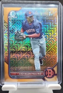 EDDINSON PAULINO 2022 Bowman Cromato 1° Mega Scatola REFRATTORE MOJO ARANCIONE 01/25 - Foto 1 di 12