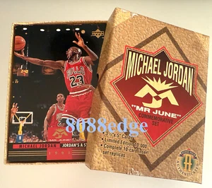 UDA UPPER DECK "MICHAEL JORDAN - MR JUNE" 10-CARD JUMBO COMMEMORATIVE BOX SET - Bild 1 von 4