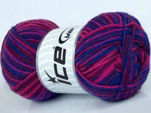 Eisgarne SockenWolle Garn lila burgundisch Fuchsia Superwash 50g/210m Socke 74013 - Bild 1 von 3