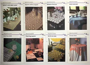 8 Marshall Cavendish TABLECLOTHS and PLACEMATS Crochet Patterns Vtg 1980s lot 2 - Picture 1 of 3