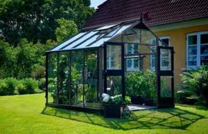 Gewächshaus Juliana Premium 8,8m² Alu silber 3mm Sicherheitsglas - Bild 1 von 2