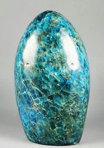 Natural Blue Apatite Standup Quartz Crystal Mineral Healing - Picture 1 of 12