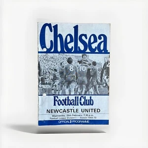 Chelsea V Newcastle 25/2/70 League Duv 1 Hole Punched Free UK P&P - Picture 1 of 1