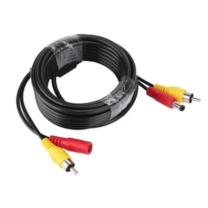 + DC Car Monitoring Analog Camera AV Audio Video Power Cable Wire (5m) New Fit - Picture 1 of 9